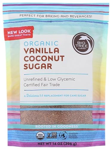 Big Tree Farms, Organic Coconut Sugar, Vanilla, 14 oz (397 g) - 2PC