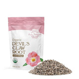 Halo Naturals Organic Devil's Claw Root Cut & Sifted, 4 Ounces (Harpagophytum zeyheri) USDA Certified | Resealable Pouch| Packaged in The USA