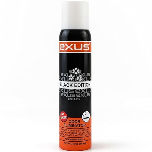 Exus Odor Eliminator & Air Freshener Spray 3.0 Oz. (Black Edition)