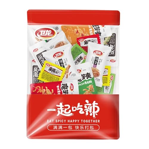 ??????????????????????????Wei Long Spicy Bar Gift Box Snacks Gift Bag Gives Girlfriend Birthday Gift Camping Picnic Leisure Snacks (????20?)