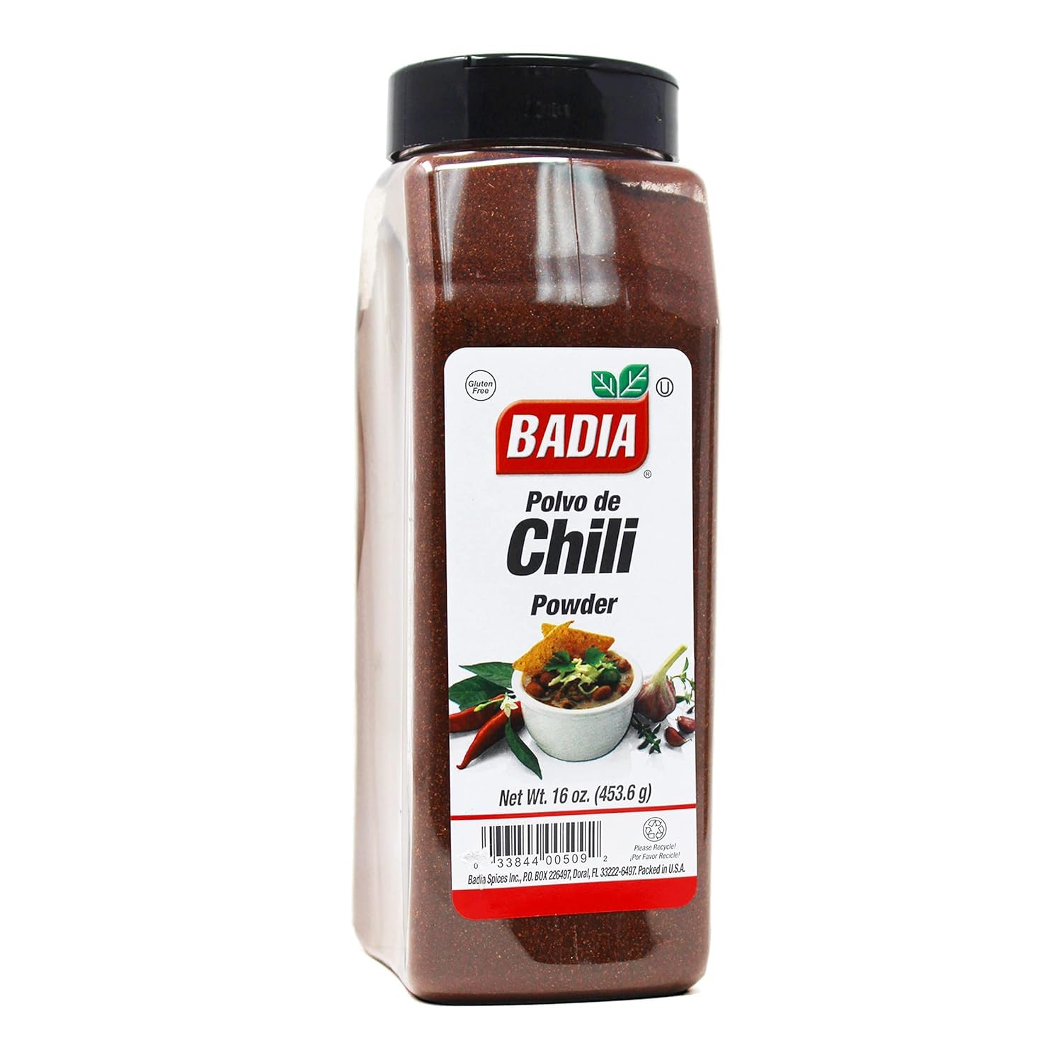 Badia Chili Powder 16 oz - Bold and Smoky Blend with Mild Heat - Ideal for Tacos, Chili, Soups & Rubs