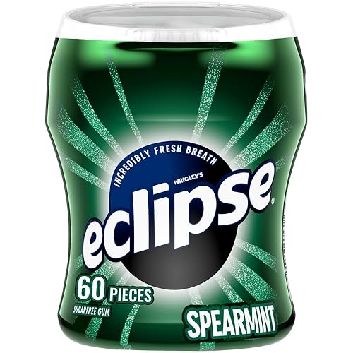 Eclipse, Sugar-Free Gum Spearmint, Chewing Gum Sugar Free in Pack, Bulk, 60 Count