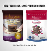 Extra White Gold Brownie Mix - For Baking Cakes Cupcakes Desserts - [Gluten Free] [Nut Free] [Free of the Top 14 Major Allergens] - 14.1 Ounces