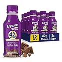 Ensure Max Protein Shake | 42g Complete Protein | Milk Chocolate | Ready to Drink | High Protein | 23 Vitamins & Minerals | 2g Sugar | 14 fl oz, 12