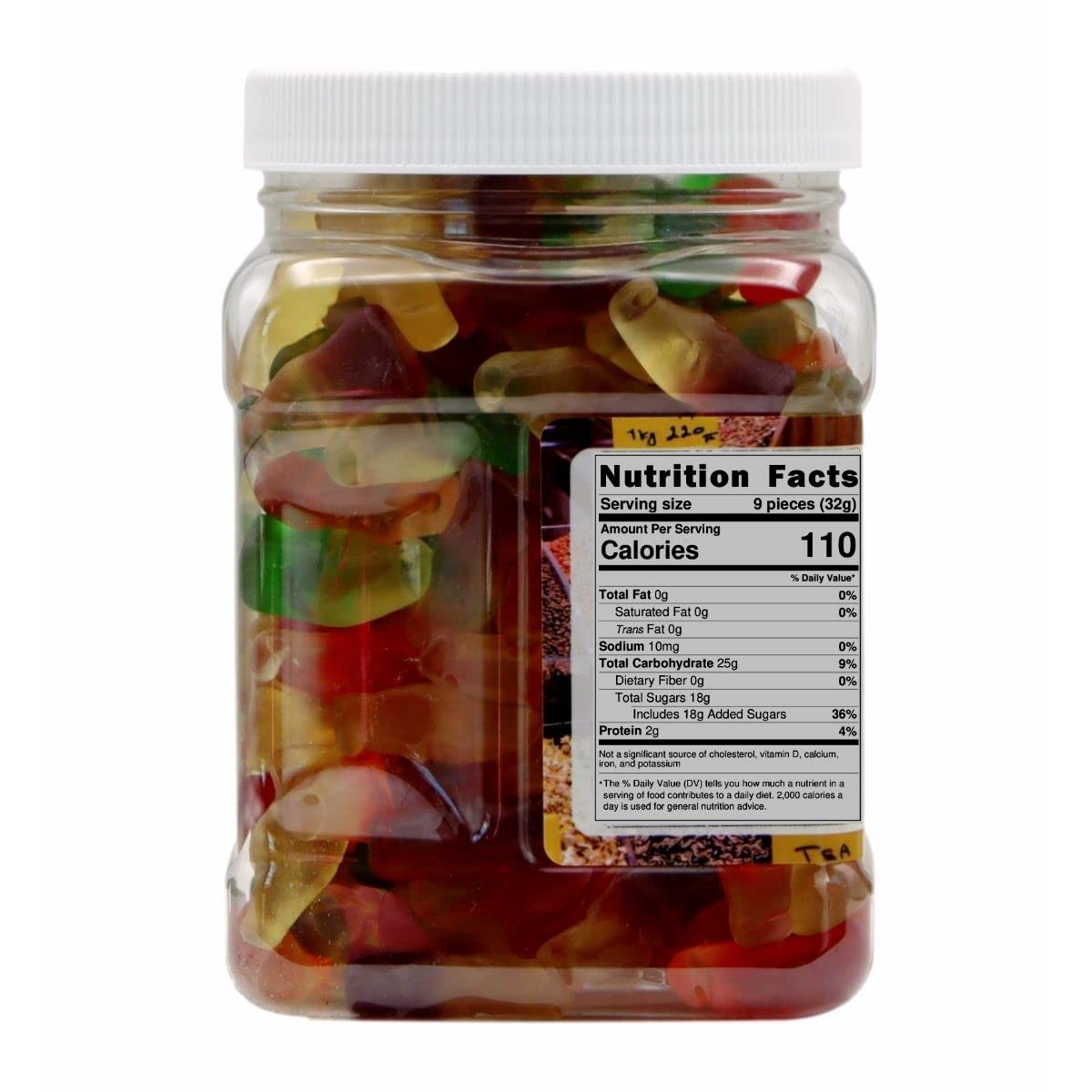 Gummi Mini Soda Bottles || Gummy Candy - 1.5 Lb Tub