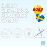 HELLO CANDY Swedish Mini BUBS Mix, Assorted Sweet & Sour Flavors, 1 lb Bag - Soft Fruit Chews, Scandinavian Sweets for Kids & Adults