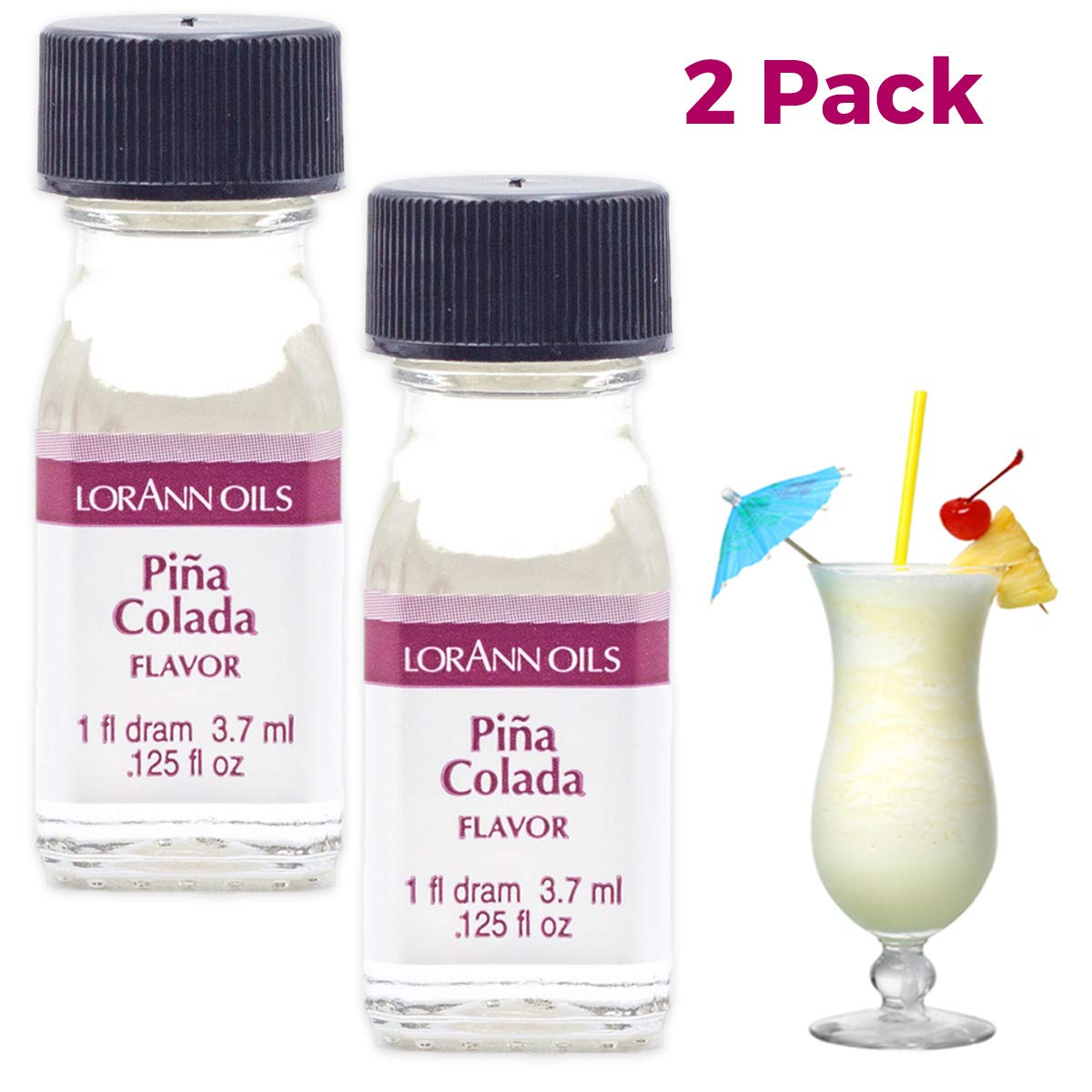 LorAnn Oils Super Strength Flavoring - Used For Candy Making, Flavoring, Baking, Hard Candy, & Flavor Oils - Bold, Natural Flavors 4X Stronger Than