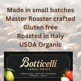 Botticelli Espresso Blend Ground CoffeeUSDA Organic, Medium Caffeine, Dark Roast 8.8oz