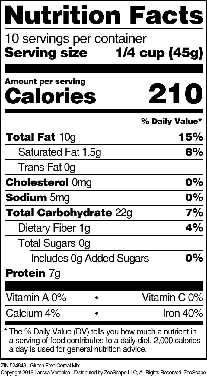 Gluten Free Cereal Mix (16 oz, ZIN: 524848) - 2 Pack