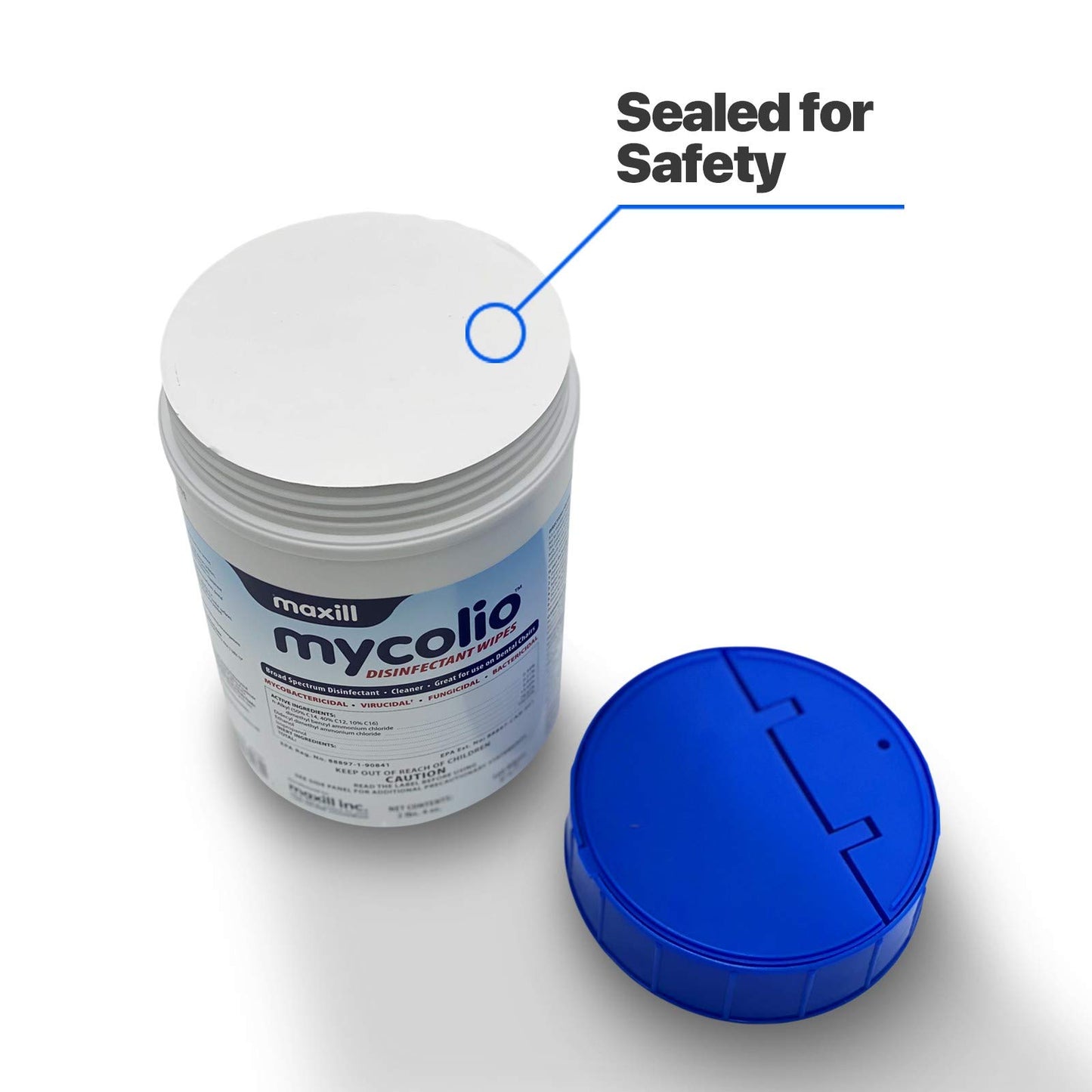 Mycolio Hospital Grade Disinfectant Wipes - 160 Wipes - 6" x 7"