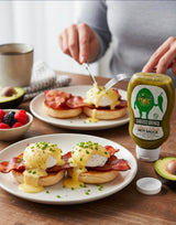 Hot Line Pepper Products The Toasted Yolk Cafe Garlicky Greengo Hot Sauce 3-Pack | As Served at The Toasted Yolk Cafe | Fire Roasted Jalapeño & Garlic
