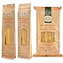 Rustichella d’Abruzzo Italian Long Pasta Variety 3-Pack - Bucatini, Spaghetti & Fusilli col Buco - 3 x 17.6 oz (500g) Artisan Durum Wheat Semolina