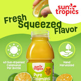 Sun Tropics Pure Calamansi 100% Juice - 4 Pack, 10 Oz Each | 100% Pure, Not From Concentrate | Refreshing Citrus Juice for Drinks, Cocktails, Cooking