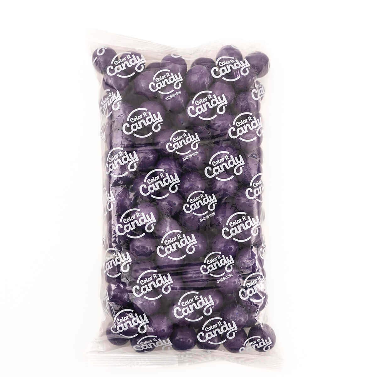 Color It Candy Purple 1 inch Gumballs 2 Lb Bag - Perfect For Table Centerpieces, Weddings, Birthdays, Candy Buffets, & Party Favors.