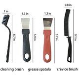CLJAQZW 7 Pcs Multi-Purpose Crevice Cleaning Brush Tool for Stubborn Kitchen Grease Stains, Bathroom Crevices, Window Gutters, Tiles and Faucets