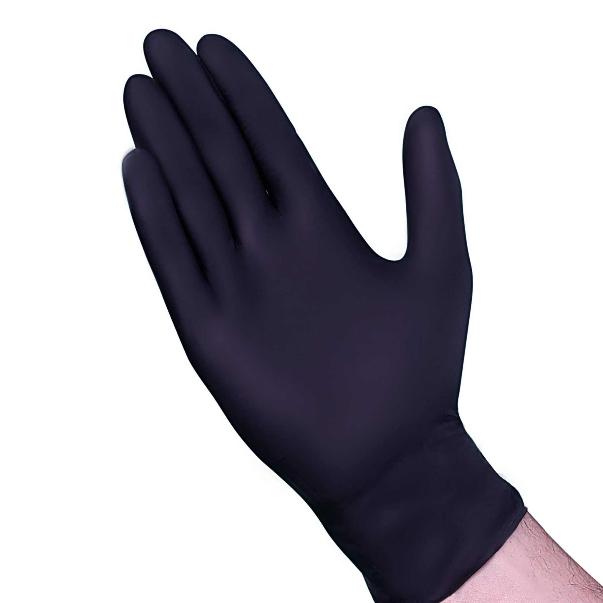 VGuard A19A32 Nitrile Gloves Disposable Gloves - Case (10 Boxes 100CT) 7mil Medium Black Powder Free Nitrile Gloves Case