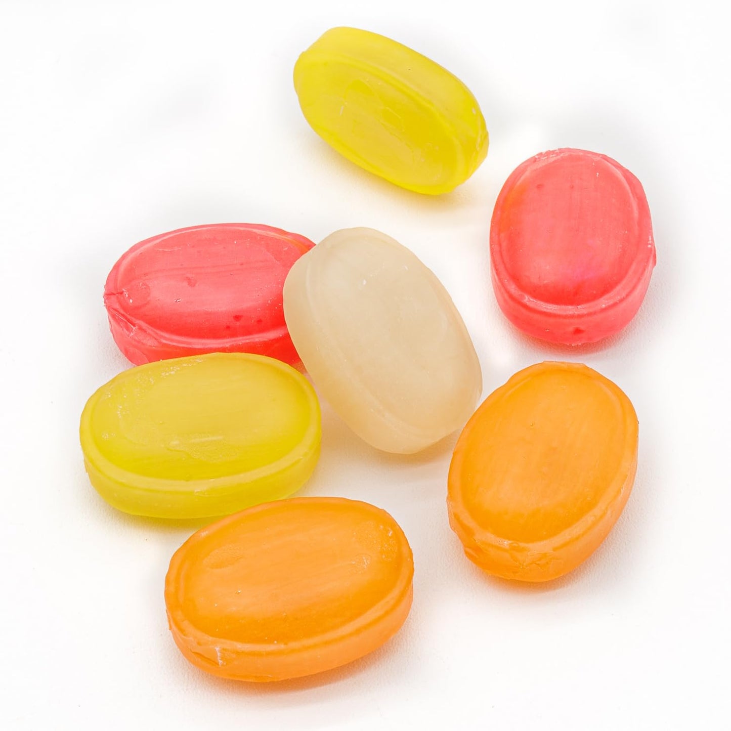 Arcor FRUIT FILLED Hard Candy 2 lb - Individually Wrapped, Old Fashioned Bulk Candy, 5 Assorted Flavors, Hard Shell and Chewy Center, Resealable Bag