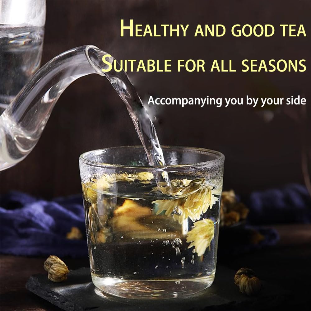 Phuumy 3.17Oz Chrysanthemum Flower For Tea,Fresh First Pick,Each One Full And Exquisite,Tea Flowers Blooming,90G