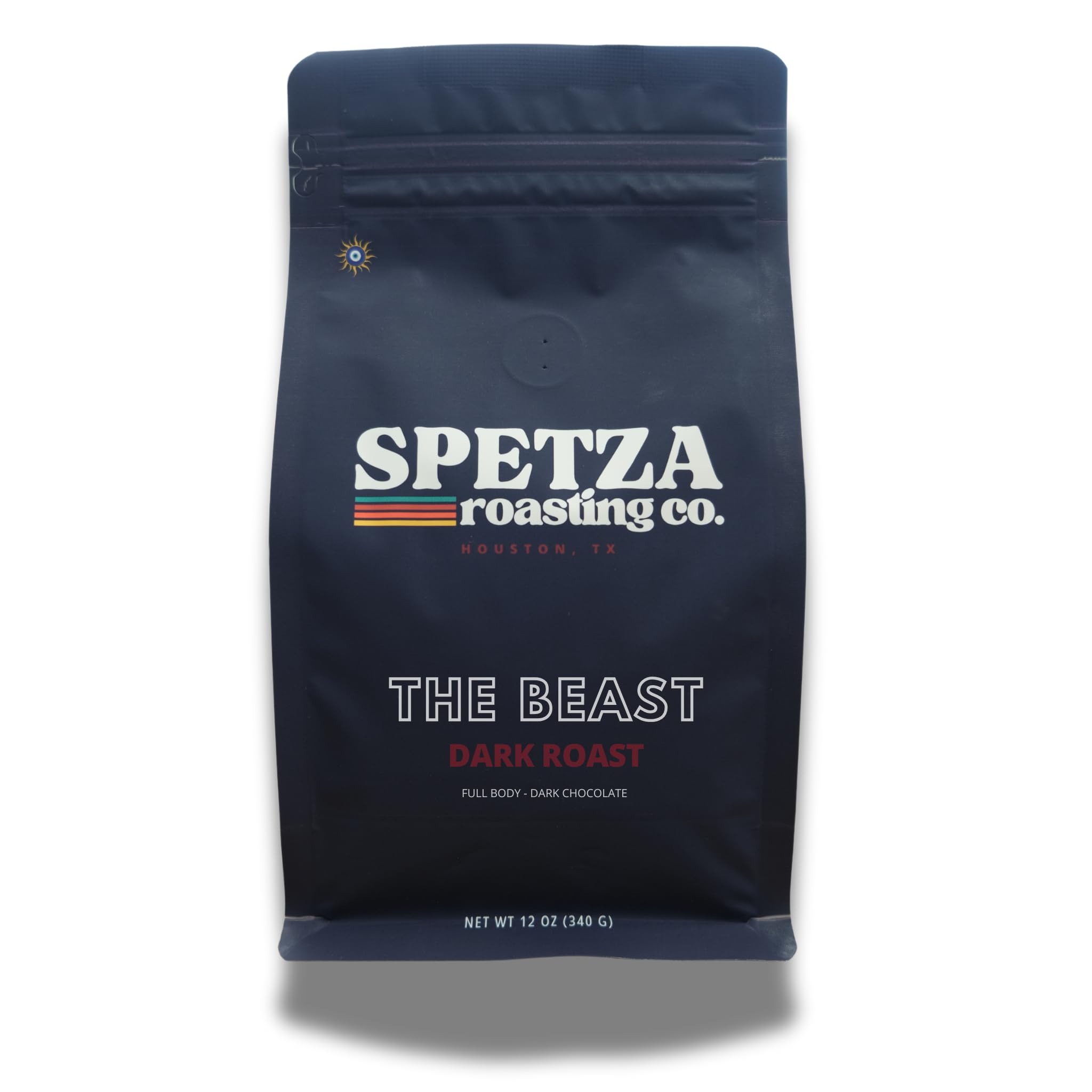 Spetza Roasting Co. The Beast - Bold High Caffeine Dark Roast Whole Bean Coffee, Strong and Powerful Flavor, Direct Trade Specialty Coffee Beans
