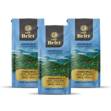 Café Britt® - Costa Rican Montecielo, Coffee From Tarrazu (10.5 oz.) (3-Pack) - Whole Bean, Arabica Coffee, Kosher, Gluten Free, 100% Gourmet & Medium