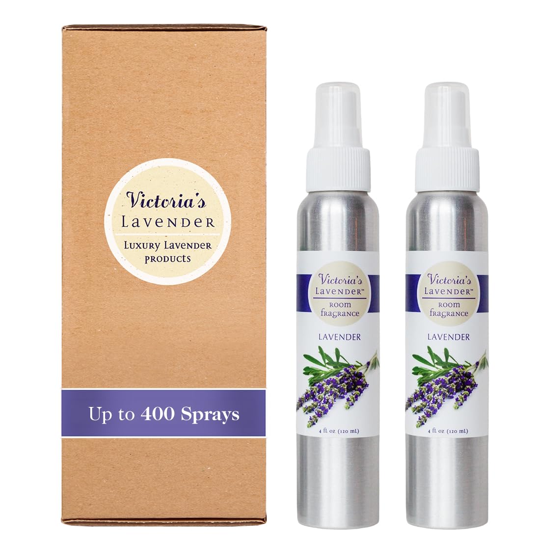 Victoria's Lavender Room Fragrance Spray - Air Freshener & Odor Eliminator - Lavender Spray - Luxury Essential Oil Scent for Home & Bathroom