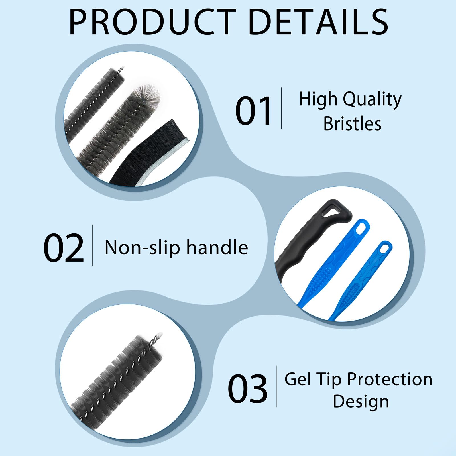 Dryer Vent Brush and Refrigerator Coil Cleaning Brush - Professional Appliance Cleaning Brush Set Dryer Vent Brush Kit with Long Handle for Lint Trap