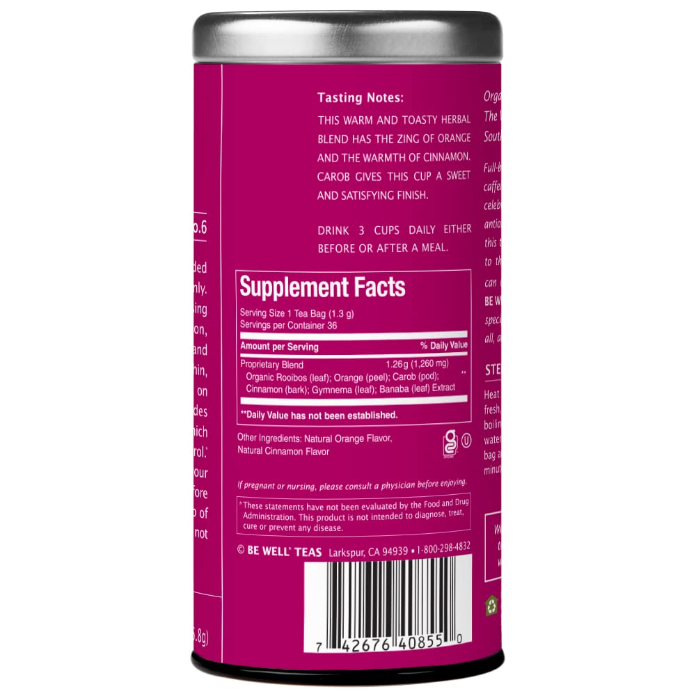 The Republic of Tea - Flavorful Weight Control Herbal Tea | Get Lost Number 6 Weight Control Herb Tea, No Caffeine | 1.65 Ounces, 36 Tea Bags