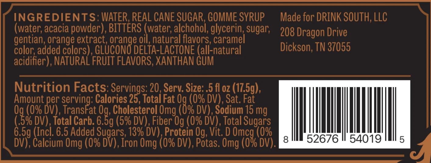Eli Mason Barrel Aged Old Fashioned Cocktail Mixer - All-Natural Old Fashioned Cocktail Syrup - Uses Real Cane Sugar & Cocktail Bitters - Barrel Aged