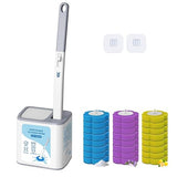 2026 Disposable Toilet Brush and Holder Set, Disposable Toilet Bowl Cleaning System with Aromatherapy Refills, Cleaning Wand with Storage Case