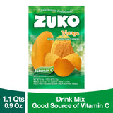 Zuko Instant Beverage Drink Mix, Flavor Mango Powdered, No Added Sugar Needed, 48 Ct Individual Packets
