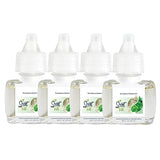 Scent Fill Eucalyptus Spearmint Plug in Air Freshener, 4 Scented Oil Refills