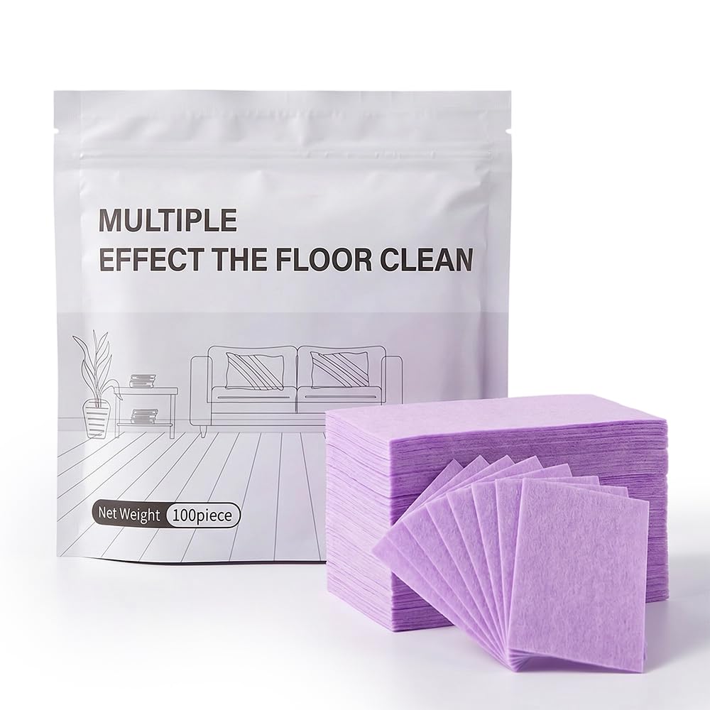 SundownAura Multi-Effect Floor Clean Tablets, Multi-Surface Floor Cleaning Sheets Wood Cleaner Tablets for Mopping Luxury Vinyl Plank Wood Flooring