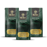 Café Britt® - Costa Rican Dark Roast Coffee (10.5 oz.) (3-Pack) - Whole Bean, Arabica Coffee, Kosher, Gluten Free, 100% Gourmet & Dark Roast