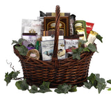 Gift Basket Village: Chocolate Gift Basket with Cookies, Biscotti, Pretzels, Nuts, Fudge, Chocolates & More - Gourmet Candy Gift Set for Women, Men
