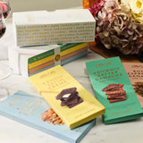 Ethel M Chocolates Luxe Library, 4-Pack of Gourmet Chocolate Bars