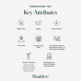 Shaklee Energizing Tea Pomegranate Flavor - Antioxidant-Rich Blend of Green, White, and Red Teas for Gentle Energy Lift - Energy Boost On-the-Go