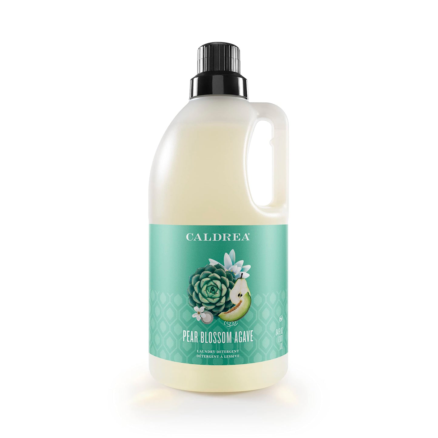 Caldrea Liquid Laundry Detergent, Effective for all Fabrics and all Temperatures, Pear Blossom Agave Scent, 64 oz