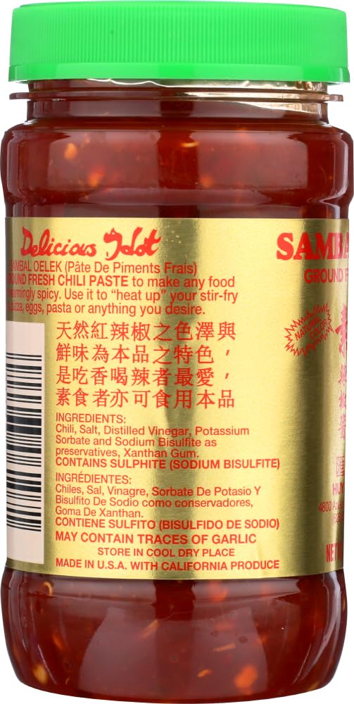 Huy Fong Sambal Oelek Ground Fresh Chili Paste (24x8Oz)24