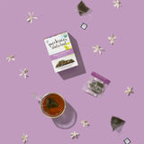 Two Leaves and a Bud Jasmine Green Tea Bags, 15 Count (Pack of 1) Whole Leaf Green Tea in Pyramid Sachet Bags