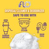 iFLO Foaming Garbage Disposal Cleaner Pods with iFLOBiotic - Powerful Garbage Disposal Foaming Action for Sink, Food Waste & Odor Removal - Disposal