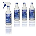 Brilliante Crystal Chandelier Cleaner - Manual Sprayer 32oz Environmentally Safe, Ammonia-free, Drip-dry Formula, Made in USA (4 Pack)