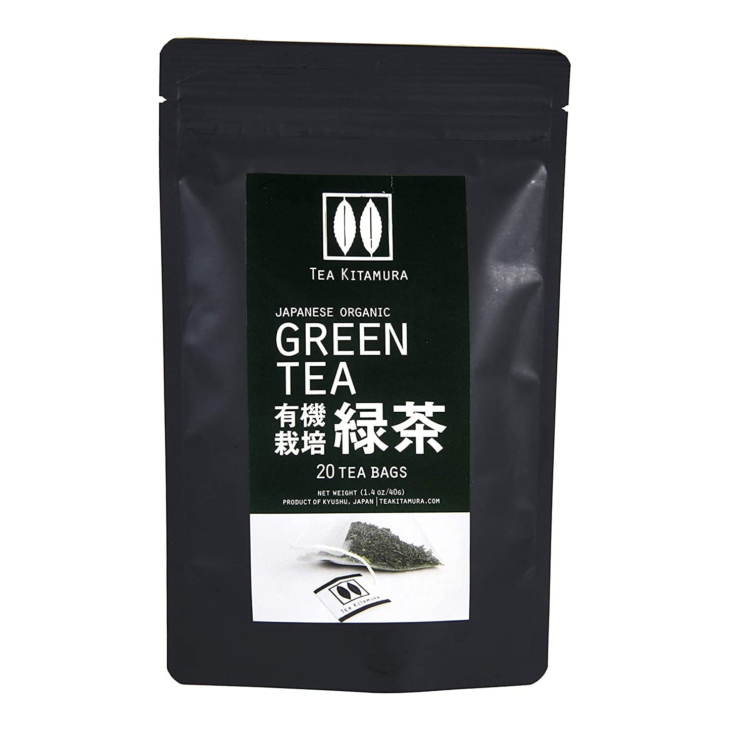 Organic Single-origin Japanese Green Tea (Ryoku-cha) 20 Tea Bags by Tea Kitamura
