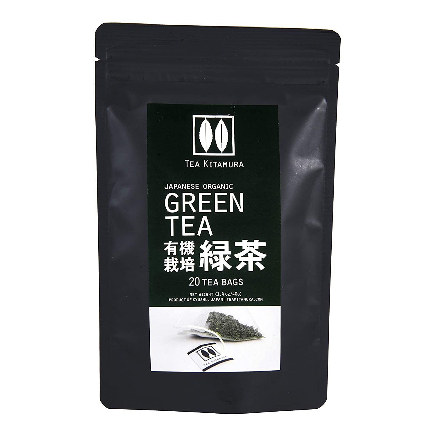 Organic Single-origin Japanese Green Tea (Ryoku-cha) 20 Tea Bags by Tea Kitamura