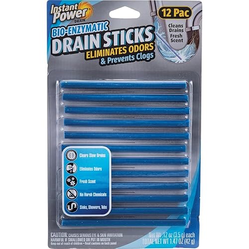 Instant Power Stick Enzymatic Drain Opener 12 pk - Total Qty: 1
