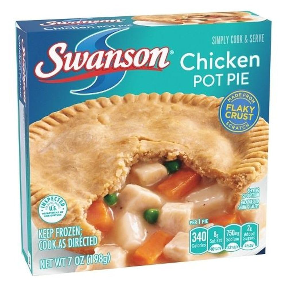 Pinnacle Foods Swason Classic Chicken Pot Pie, 7 Ounce -- 24 per case.