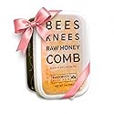 Bees Knees Raw Honeycomb | 100% Edible, All-Natural Gourmet Honeycomb in Double Sealed Packaging | Acacia Honey Comb with Sweet, Light Flavor | Foodie