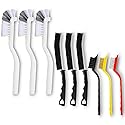 9 Pack Crevice Cleaning Brush Set, Hard Bristle Detail Brush Set for Deep Cleaning Kitchen, Bathroom, Grout, Sink, Bottle, Blender, Corners, Tight