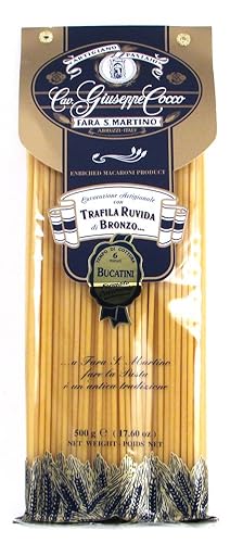 Giuseppe Cocco (12 pack) Bucatini Artisan Pasta hand-made slow dried in 500g bags from Italy