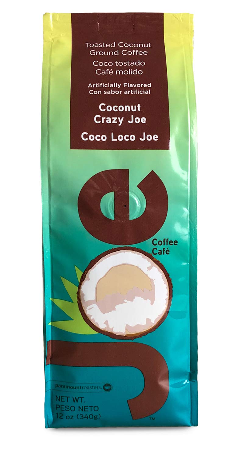 Joe Knows Coffee Coconut Crazy Joe, 12 oz Bag - Medium Roast Coffee