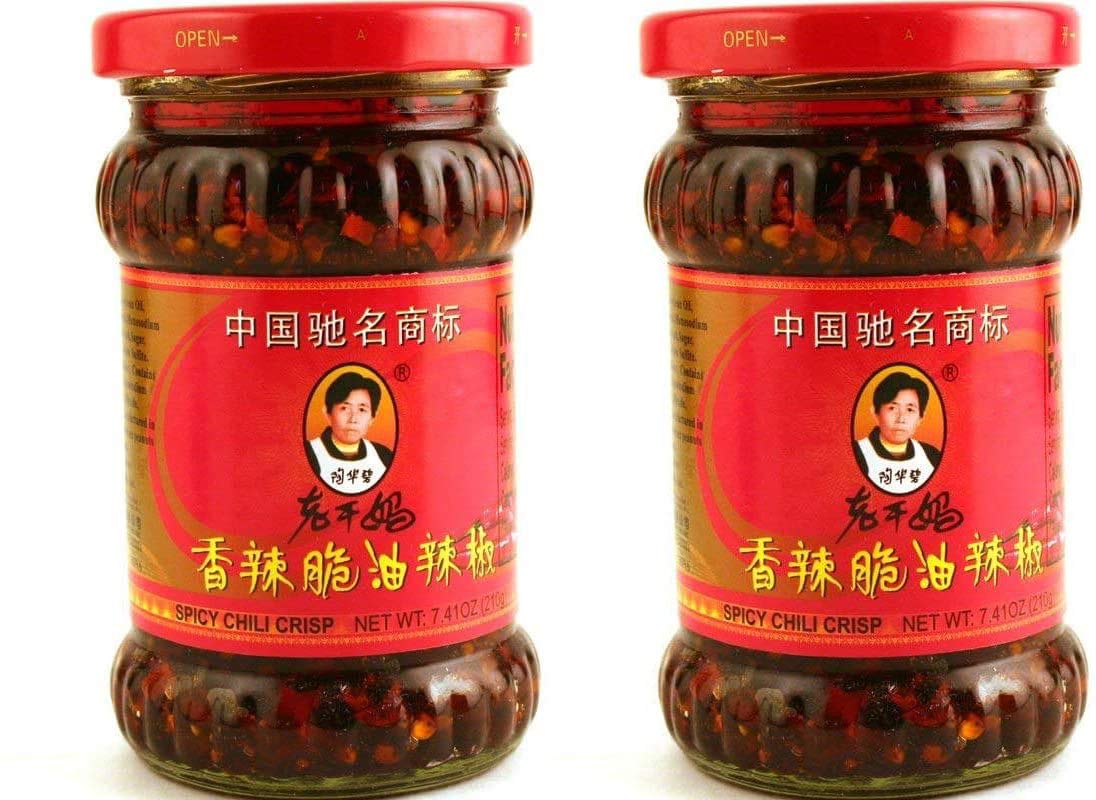 qop Spicy Chili Crisp (Chili Oil Sauce) - 2 Pack.